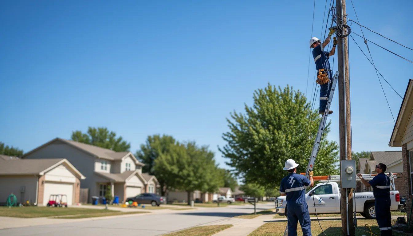 Residential electrician providing installation services in Glenwood, WV